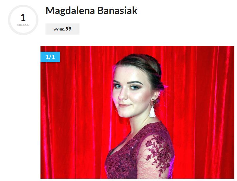 Uczennica BUDOWLANKI wygrała w głosowaniu na Miss Studniówki 2019