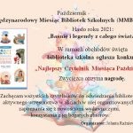 Październik – Międzynarodowy Miesiąc Bibliotek Szkolnych (MMBS)