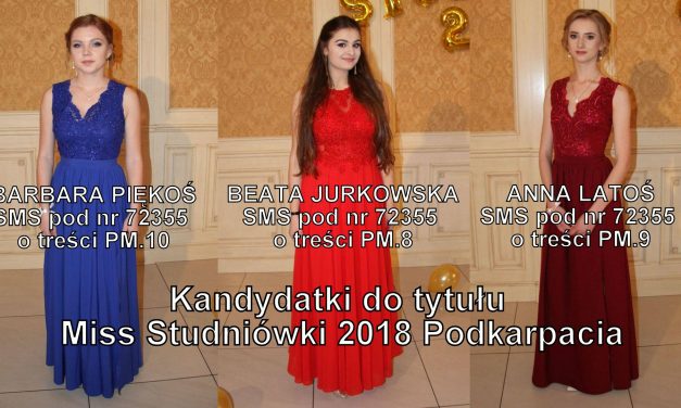 Kandydatki i kandydaci do tytułu Miss i Mister Studniówki 2018 z BUDOWLANKI