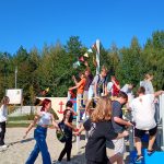 Słońce, plaża i grill, czyli 1TR1 integruje się nad Jeziorem Tarnobrzeskim.