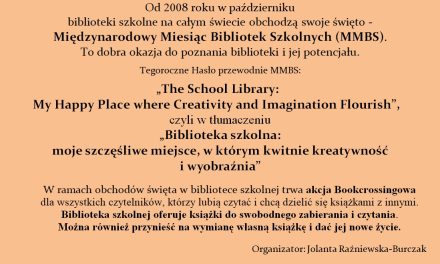Międzynarodowy Miesiąc Bibliotek Szkolnych