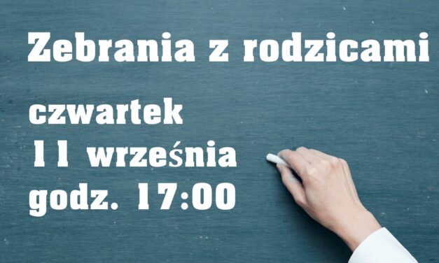 Zebrania dla rodziców klas starszych, od drugich do piątych.