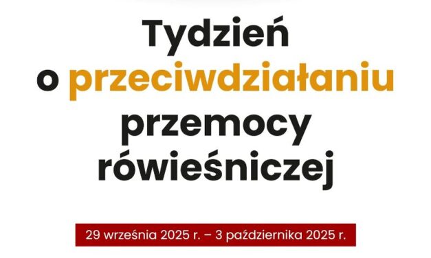 📢Tydzień Przeciwdziałania Przemocy Rówieśniczej