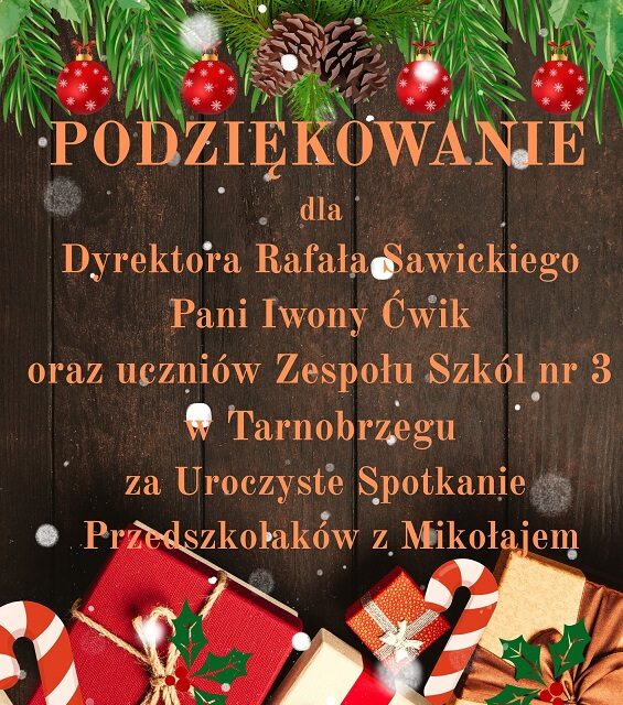 Dzieci dziękują za wspaniałe spotkanie oraz niezapomniane przeżycia 🙂