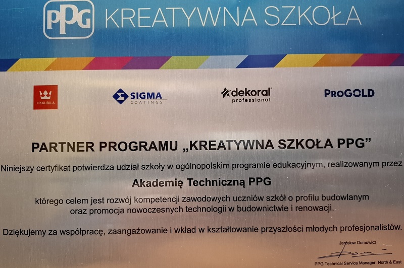 Pracownia patronacka Akademii Technicznej PPG