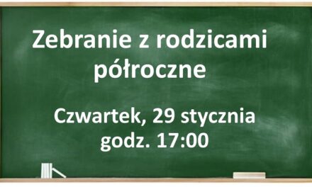 Zapraszamy rodziców na spotkanie z wychowawcami